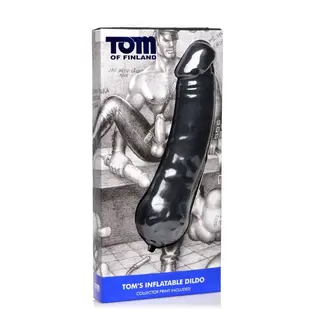 TOM OF FINLAND TOF INFLATABLE PROSTHETIC BLACK 12.75"