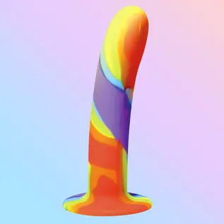 CURVE TOYS SIMPLY SWEET RAINBOW DILDO