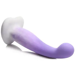 CURVE DILDO SIMPLY SWEET SLIM G PURPLE & WHITE 7"