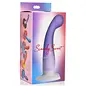 CURVE DILDO SIMPLY SWEET SLIM G PURPLE & WHITE 7"