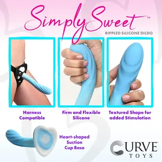 CURVE TOYS SIMPLY SWEET RIPPLE BLUE/WHITE 7"