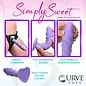 CURVE TOYS SIMPLY SWEET SWIRL DONG PURPLE 7"