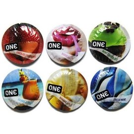 ONE BRAND CONDOM ONE FLAVORED SINGLE