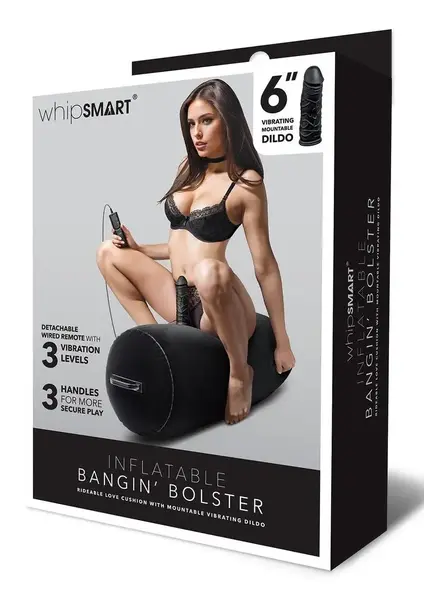 WHIPSMART INFLATABLE BOLSTER WITH HANDLES & DILDO
