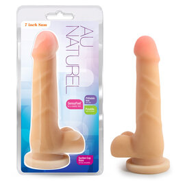 BLUSH AU NATUREL SENSA FEEL DILDO SAM 7" VANILLA