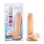 BLUSH AU NATUREL DILDO W/ BALLS SENSA FEEL 7" VANILLA