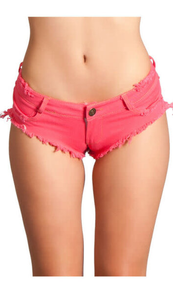 BE WICKED BOOTY SHORTS  HOT PINK
