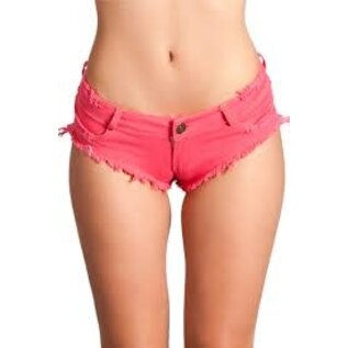 BE WICKED BOOTY SHORTS  HOT PINK