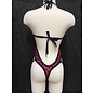 HOT GIRL LINGERIE HG ROMPER DOT BLACK & PINK