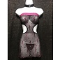 HOT GIRL LINGERIE HG SEQUIN DRESS  & THONG SET PINK BLACK