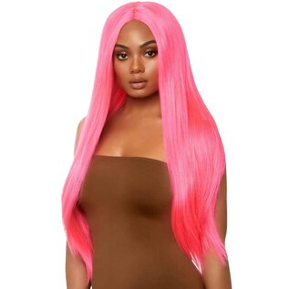 LEG AVE LONG STRAIGHT CENTER PART WIG 33" O/S