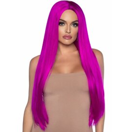LEG AVE LONG STRAIGHT CENTER PART WIG 33" O/S