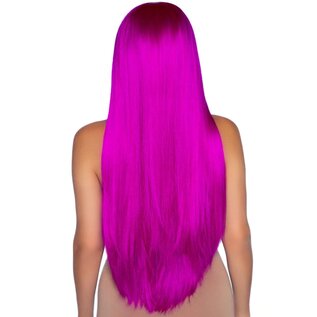LEG AVE LONG STRAIGHT CENTER PART WIG 33" O/S
