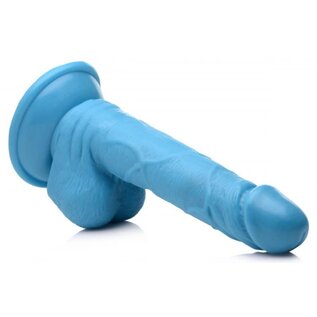 XR BRAND POP PECKERS DILDO BLUE 6.5"