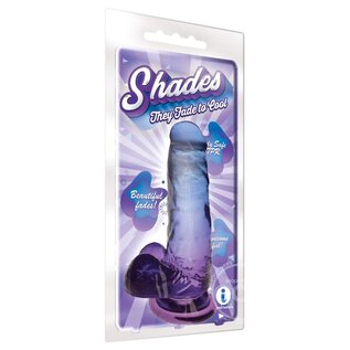 SHADES SHADES GRADIENT DILDO BLUE VIOLET 7"