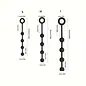 "O" HEAVENS STRING OF BEADS SILICONE BLACK