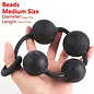 "O" HEAVENS STRING OF BEADS SILICONE BLACK