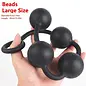 "O" HEAVENS STRING OF BEADS SILICONE BLACK