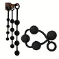 "O" HEAVENS STRING OF BEADS SILICONE BLACK