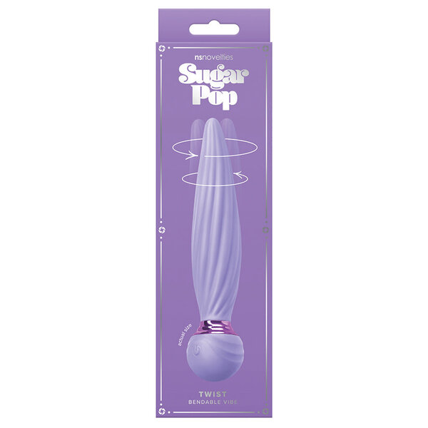 NS NOVELTIES VIBE SUGAR POP TWIST BENDABLE PURPLE