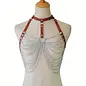 "OH" HARNESS SINGLE RING BODY W/ CHAINS HOLOGRAPHIC