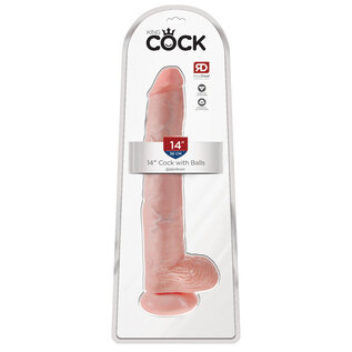 KING COCK DILDO/BALLS KING COCK 14"