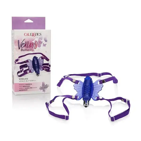 CALEX VIBE VENUS BUTTERFLY WIRELESS PANTY PURPLE