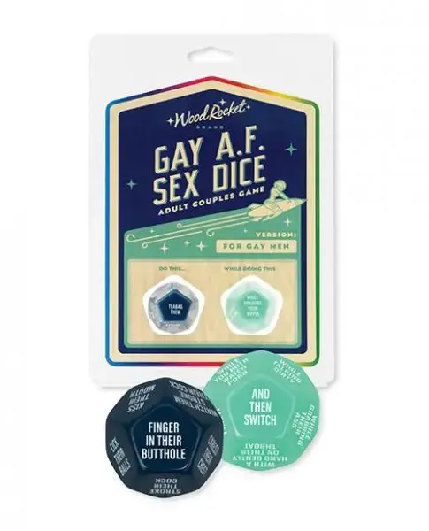 WOOD ROCKET DICE GAY AF