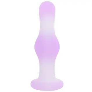 CALIFORNIA EXOTICS LAVENDER HAZE BULB SILICONE VIBRATING PLUG PURPLE/WHITE