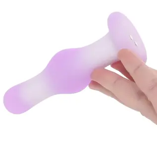 CALIFORNIA EXOTICS LAVENDER HAZE BULB SILICONE VIBRATING PLUG PURPLE/WHITE