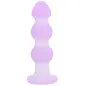CALIFORNIA EXOTICS LAVENDER HAZE BEADED PLUG SILICONE VIBE PURPLE/WHITE