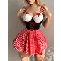 "O" HEAVENS COSTUME RIDING THE HOOD 4 PIECE SET LARGE