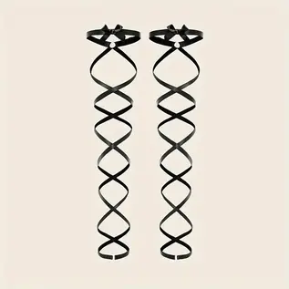 "O" HEAVENS "O" HEAVENS LACE UP GARTERS W/ BOW