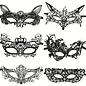 "O" HEAVENS "OH" SEXY LACE EYE MASKS BLACK VARIOUS