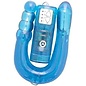 U SEND ME DILDO DOUBLE ENDED VIBE BLUE