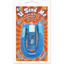 U SEND ME DOUBLE ENDED VIBE BLUE
