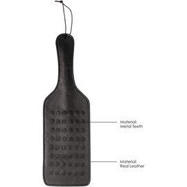 "O" HEAVENS OUCH! PAIN LARGE VAMPIRE PADDLE STUDDED BLACK