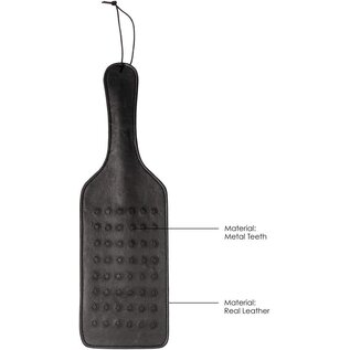 "O" HEAVENS OUCH! PAIN LARGE VAMPIRE PADDLE STUDDED BLACK