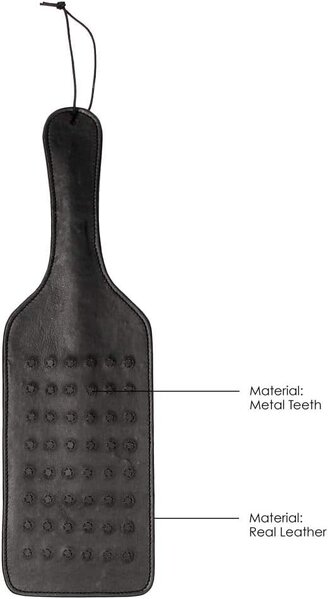 SHOTS OUCH PADDLE VAMPIRE STUDDED BLACK LARGE