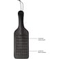 SHOTS OUCH PADDLE VAMPIRE STUDDED BLACK LARGE
