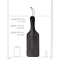 "O" HEAVENS OUCH! PAIN LARGE VAMPIRE PADDLE STUDDED BLACK