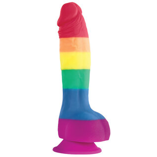 "O" HEAVENS NS NOVELTIES PRIDE DONG WITH BALLS 6 INCH