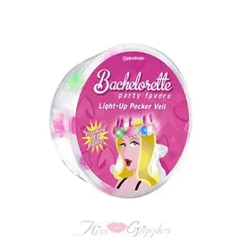 "O" HEAVENS BACHELORETTE PARTY LIGHT UP PECKER VEIL