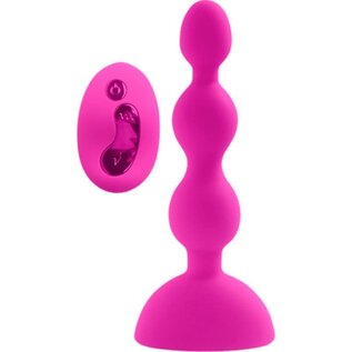 HOTT PRODUCTS NOOKIE NECTAR BEAD VIBE SILICONE MAGENTA