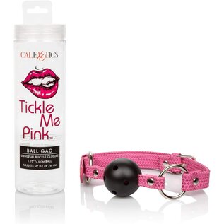 CALIFORNIA EXOTICS TICKLE ME PINK BREATHABLE BALL GAG