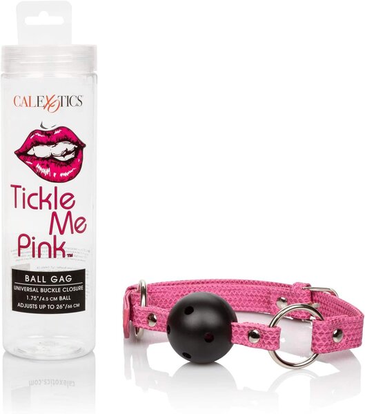 CALEX BALL GAG TICKLE ME PINK BREATHABLE