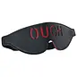 SHOTS TOYS SHOTS OUCH! BLINDFOLD LEATHER BLACK/RED
