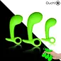 SHOTS OUCH PROSTATE PLUG SET GLOW IN THE DARK