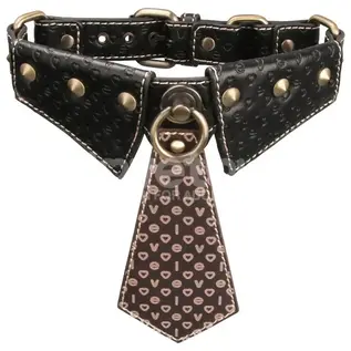 LOVETOY LOVETOY TIE COLLAR AND LEASH REBELLION