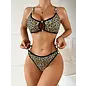 "O" HEAVENS TOP & STRAPPY THONG LEOPARD PRINT